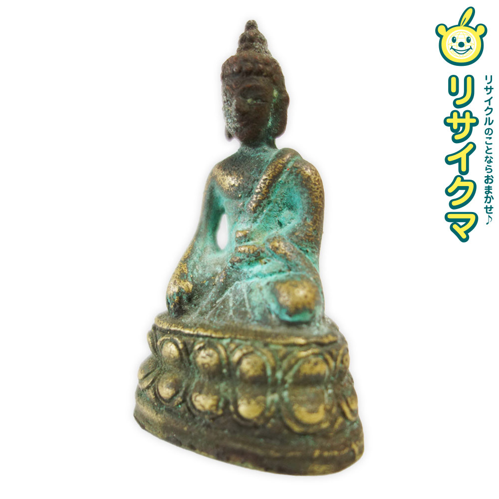 【中古】M▽チベット仏 鍍金仏 青銅 インド仏 モンゴル系 仏教 (37684)