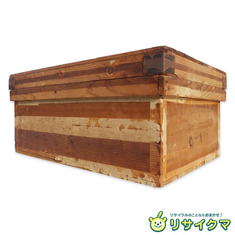 楽天市場】【中古】 茶箱 大型 木箱 木製 収納箱 狭山茶 昭和