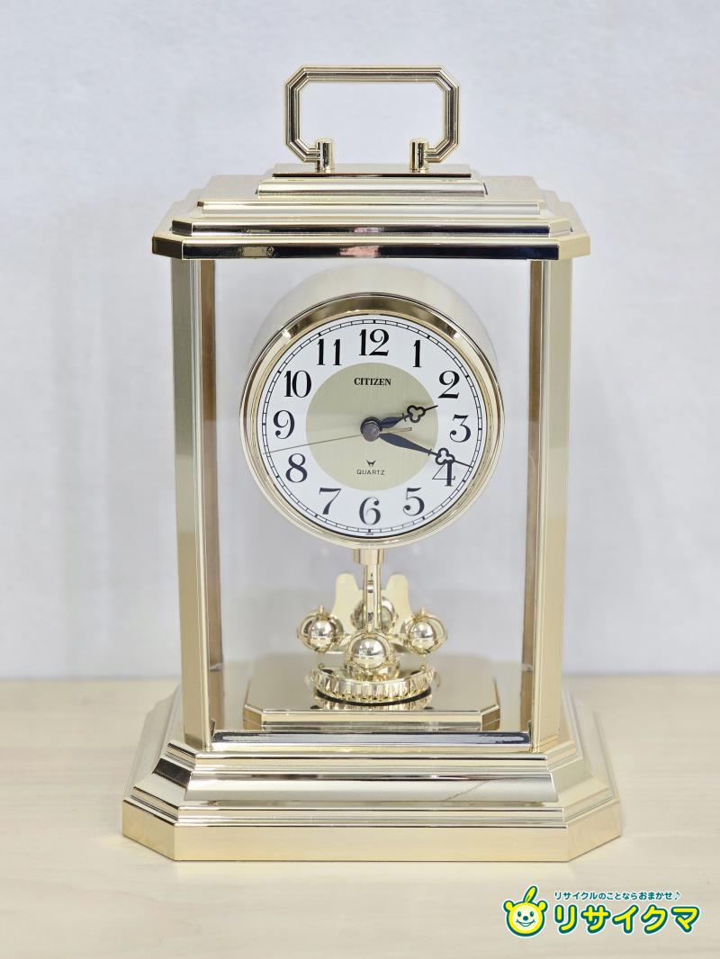 楽天市場】シチズン 置き時計 電波時計 パルドリームR414 茶色