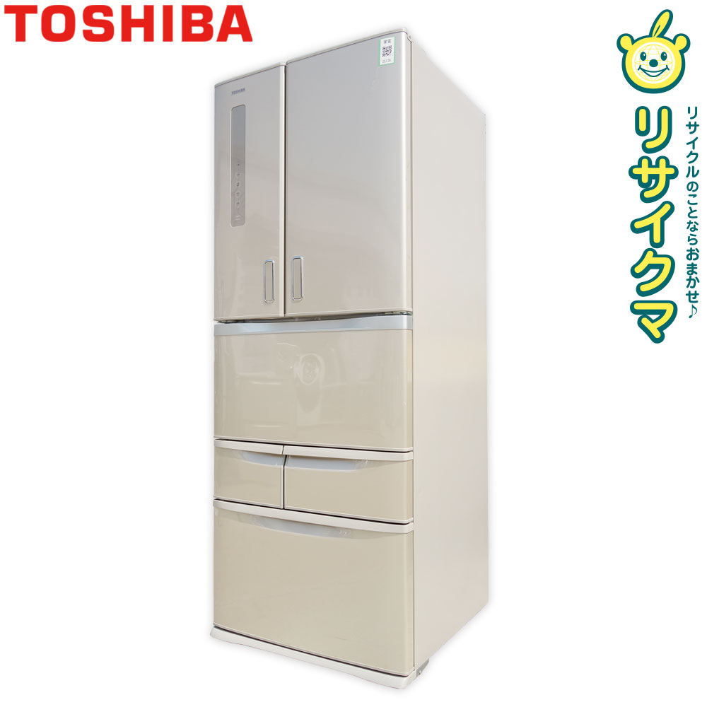 【楽天市場】【中古】K 東芝 冷蔵庫 510L 2014年 6ドア ガラスドア