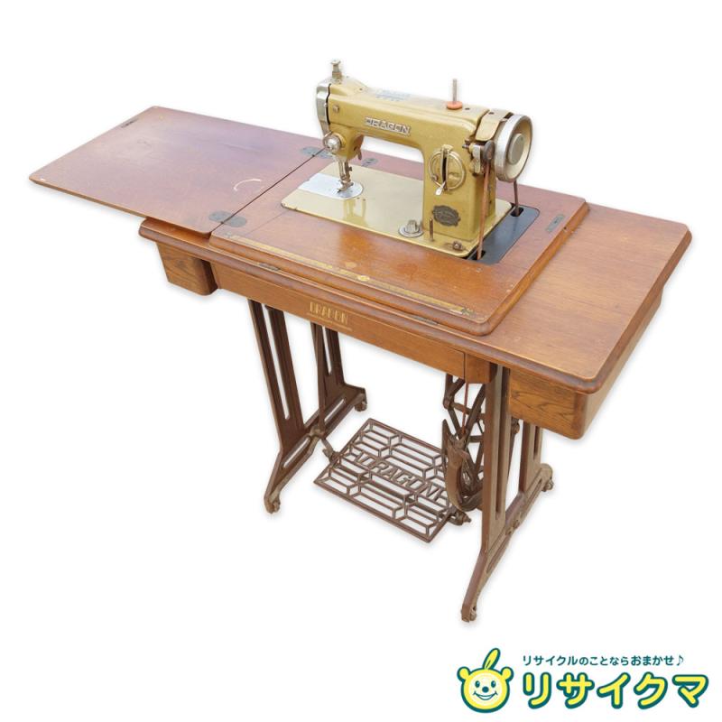 【中古】K▼火竜 足踏み ミシン 台付き添い人 垂直方向釜 ■大型商いもの・貨物輸送別途止むを得ず■ (38739)