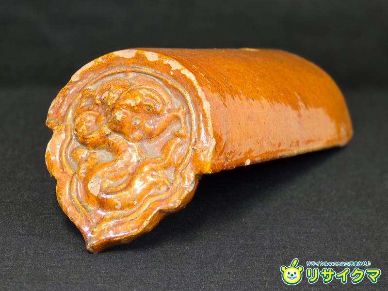 【中古】M▽中国 古瓦 龍文 時代物 ■送料無料対象外・送料別途必要■ (K 00069)