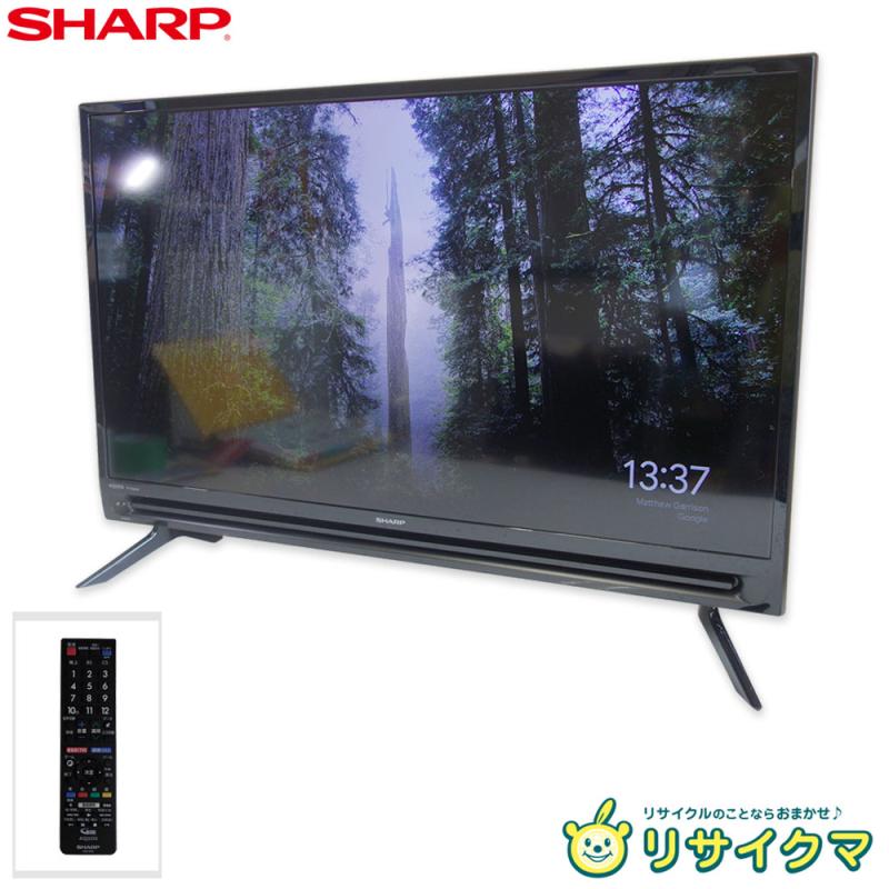 【中古】M▽シャープ 液晶テレビ 2022年 32インチ エッジ型LEDバックライト 外付けHDD対応 AQUOS アクオス 2T-C32AC2 ■送料無料対象外・送料別途必要■ (35082)