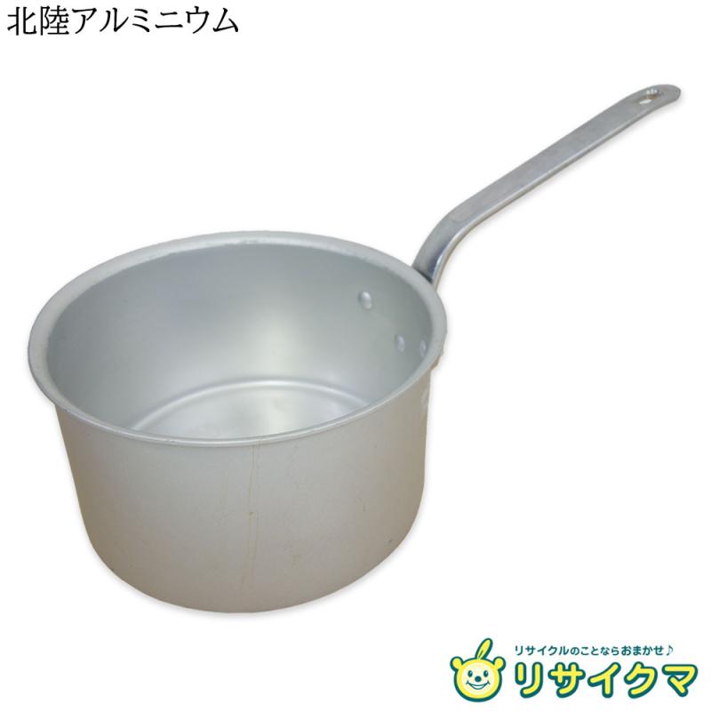 【中古】M▽北陸アルミニウム HOKUA IH プロマイスター 片手なべ 24珊 6.2L 底厚3.0粍 深さ140粍 ■貨物輸送無料客体外・貨物輸送別途已むを得ず■ (31810)