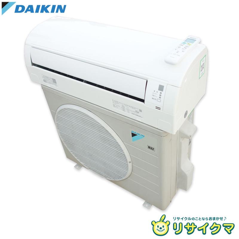 【中古】K▼ダイキン お部屋冷房装置 2018年 2.2kw ～8畳 標準尺度青写真 パウダーコンパクト手合い F22VTES ■大型商いもの・貨物輸送別途已むを得ず■ (33882)