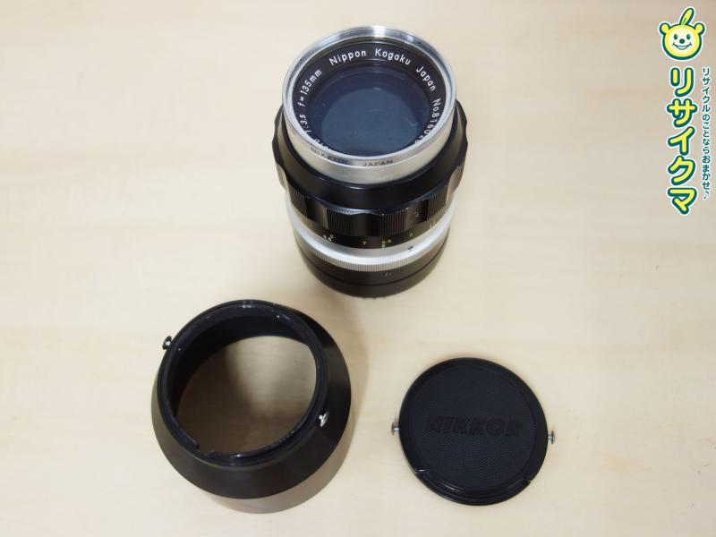 【中古】M▽ニコン Nikon ニッコール 日本光学工業 オールドレンズ Nikkor-Q 135mm F3.5 ケース ■送料無料対象外・送料別途必要■ (38841)