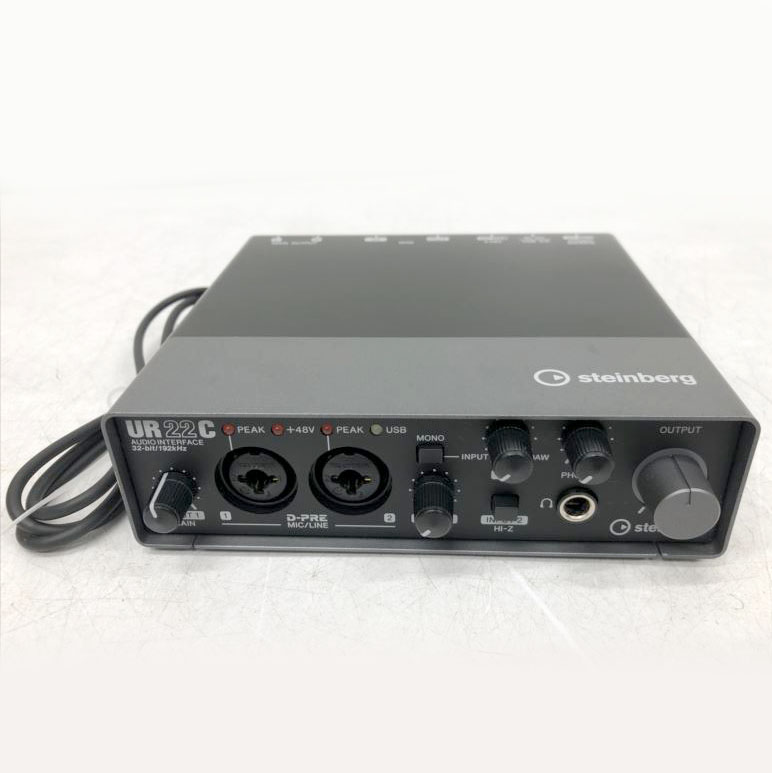 E1017YO ◆0410_6凹【美品】オーディオインターフェイス STEINBERG UR22C 32bit/192kHz USB3.0音響機器【中古】
