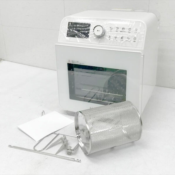 E2904YO ◆0410_1凹【美品】エアフライヤー ノンフライヤー スチーム Livinfra LVF-SNFF-W 15L家電【中古】