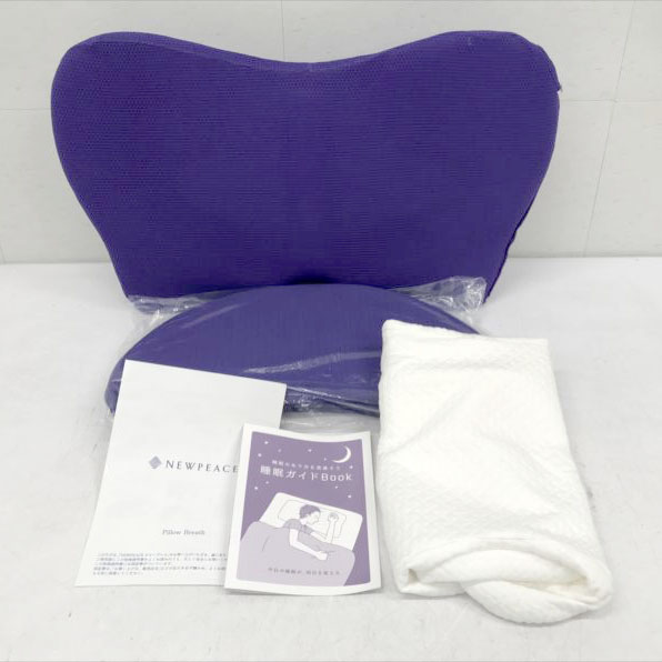 E5748YO ◆0617【美品】NEWPEACE Pillow Breath 枕 株式会社MTG AM-GA-00A  いびき打つ手 まくら 高さかい繕う能力のある寝具【中古】