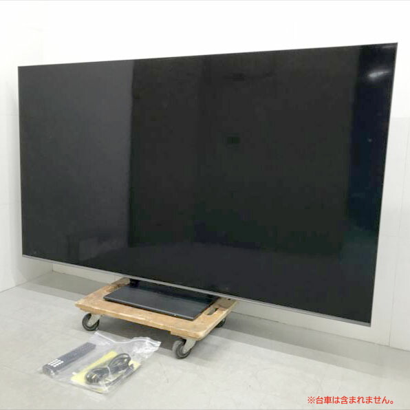 E3986YO ■0404【据え付ける未当て嵌める品】液晶テレビ受像機 75V型 4K ご機嫌感覚 75E80R 25年製 ラジオ受信機内蔵家電 AV備品