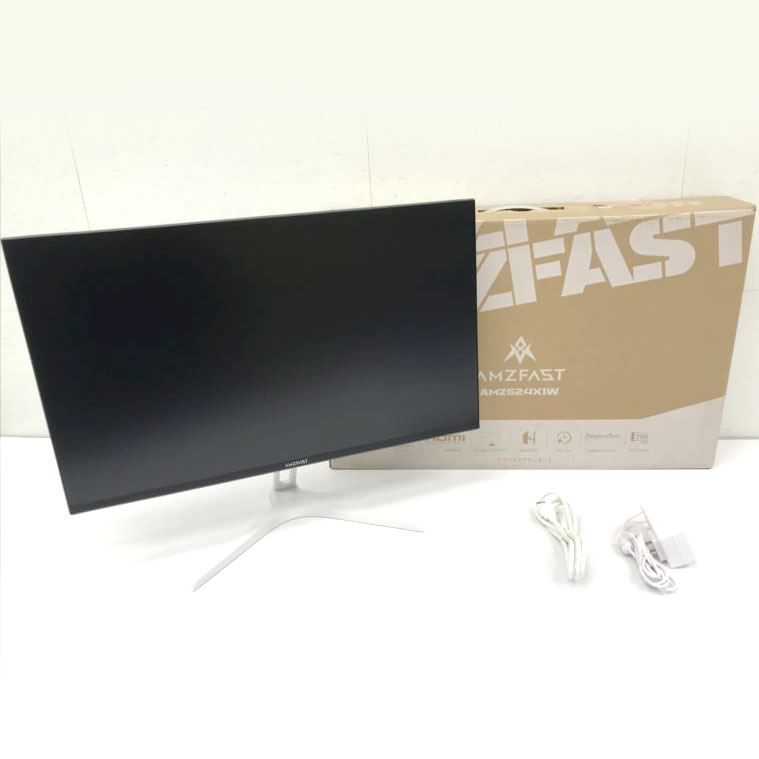 E3892YO ■0331【美品】ゲーミングモニター 24in 液晶 AMZFAST AMZG24X1W  200サイクル/1ms MPRT/FastOA計器【中古】