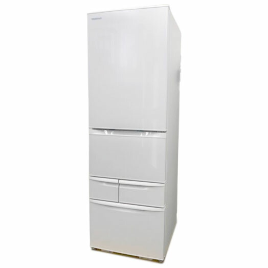 E5163YO ■0520【未当て嵌める品】氷る電気冷蔵庫 411L 右くい違い 5部屋の入り口 東芝 GR-Y41GH(WU) 25年製 VEGETA(ベジータ)家電