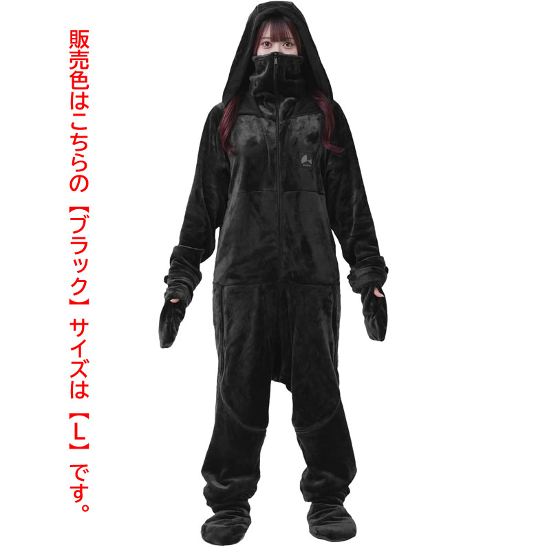 E1822YO ◆0330_4凹【アウトレット品】着る毛布 ブラック L バウヒュッテ HFD-4G-24-L-BK ダメ着 4G ネクスト未使用 家電 寝具