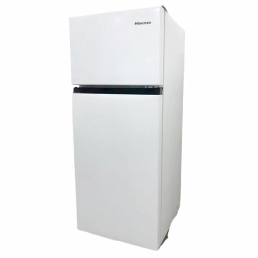 E2389YO ■0210【美品】冷凍冷蔵庫 124L 右開き 2ドア ハイセンス HR-B12HW 25年製 コンパクト 一人暮らし家電【中古】