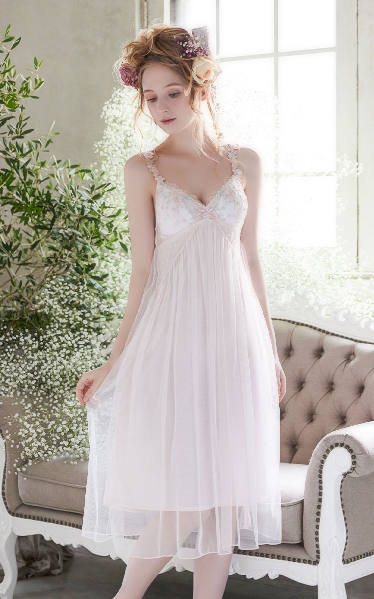 送料無料 リサマリ マキシワンピース シュクリエ ノンワイヤー レース ノースリーブ ワンピース かわいい フェミニン プチプラ レディース インナー 2102 358 Rennyjourney Com