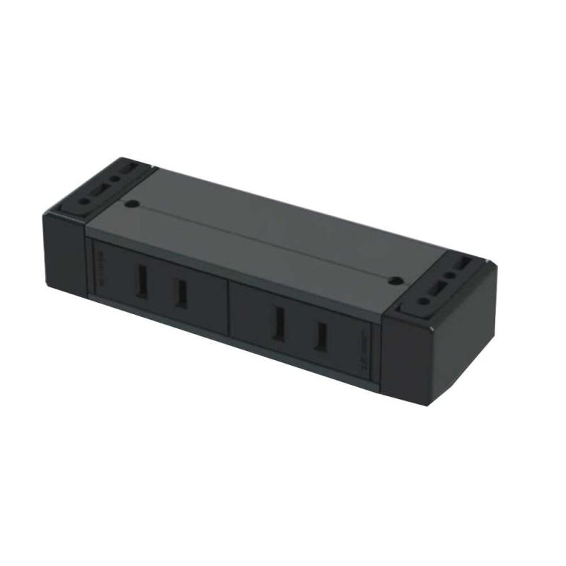 プラパート カセット式コンセント 石黒製作所 g001-2-ee-b 2口タイプ 電源+電源 黒 1個