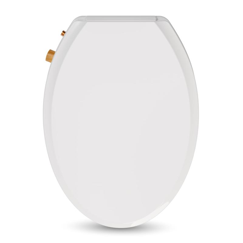 VOVO basic 9 冷水専用 電源不要 スリム便座洗浄ユニット 簡単設置 DIY,水圧?角度調節,竹ダイヤルタイプ、シャワートイレ ビデ、お尻洗浄、セルフ洗浄ノズル - ホワイト