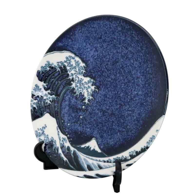 楽天市場】日本のお土産 絵皿 波富士 富士山 : naruki