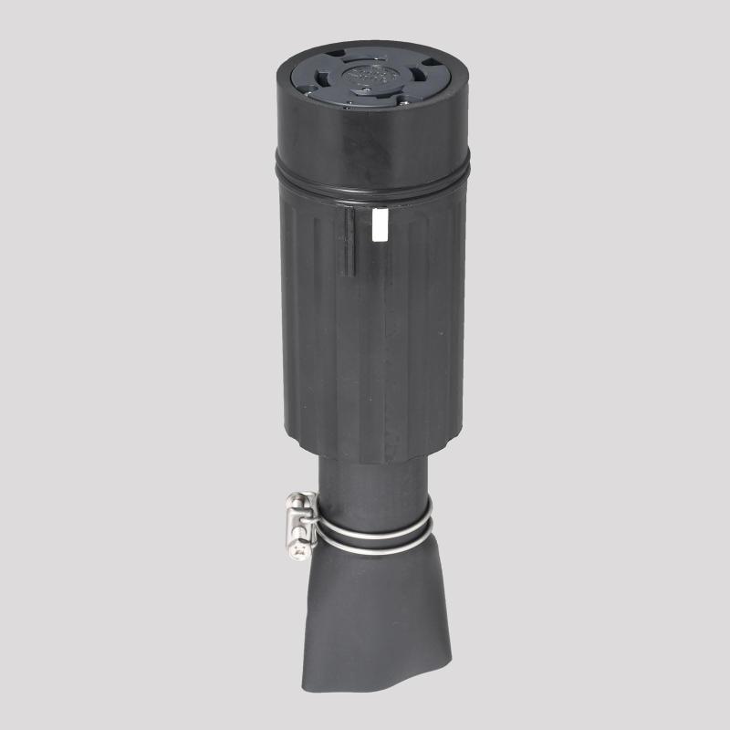 アメリカン電機 引掛形 雨合羽形コネクタボディ 黒 舞い降りる形3P600V