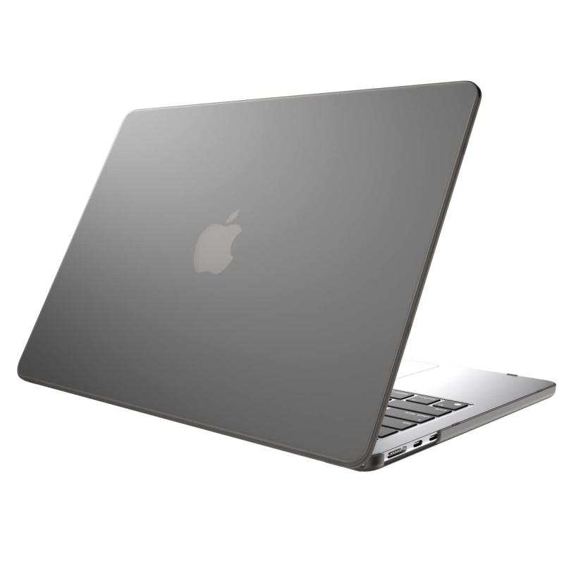 【SwitchEasy】 MacBook Air M2 2022 13.6 対応 ケース フロスト クリア 排熱口 付き 半透明 シンプル ハードケース 薄型 透明 ハード カバー 傷防止 アクセサリ ケースカバー [ マックブックエアー M2チ