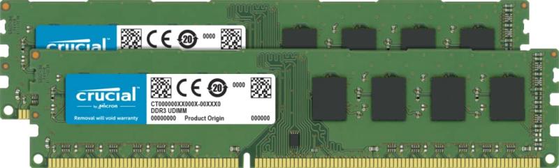 Crucial(Micron製) 事務机とっ始めパソコン用記憶装置 パソコン3L-12800(DDR3L-1600) 8GB×2枚 1.35V/1.5V相応う CL11 240pin CT2K102464BD160B