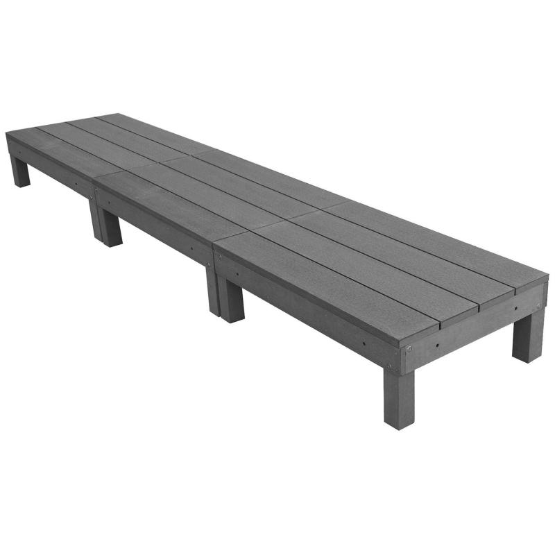 アイガーデン(igarden) アイウッドデッキ60系 ブラック 幅900mm &times; 奥行598mm &times; 高さ280mm 3点セット i10368_3d60_bk｜日用雑貨　RISE店