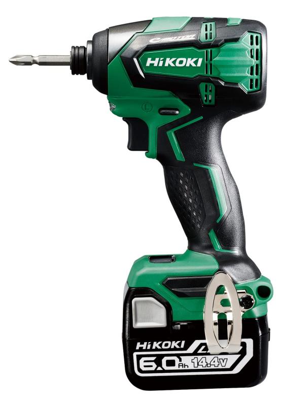 HiKOKI (ハイコーキ) 14.4Vインパクトドライバ 6.0Ah蓄電池2個・急速充電器・ケース付き WH14DB(2YC)