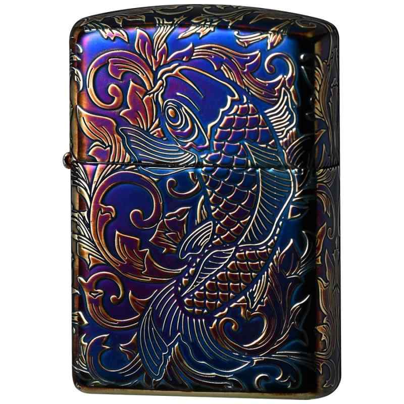 ZIPPO(ジッポー) ライター アーマー 鯉 アラベスク 5面連続加工 162