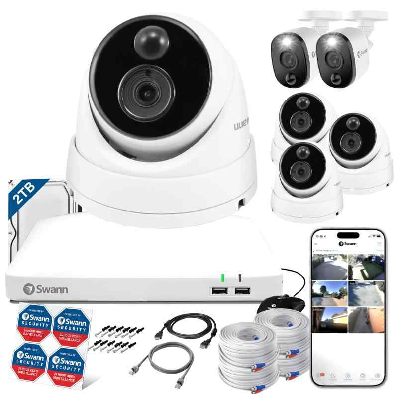 楽天市場】SWANN DVR セキュリティシステム フルHDカメラ4台セット/1TB