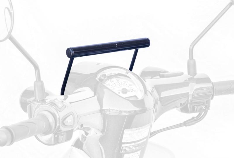 キジマ(Kijima) バイクパーツ ステー ハンドル マウントバー スチール製 スーパーカブ110('22-/JA59) φ22.2mm ブラック 204-0711