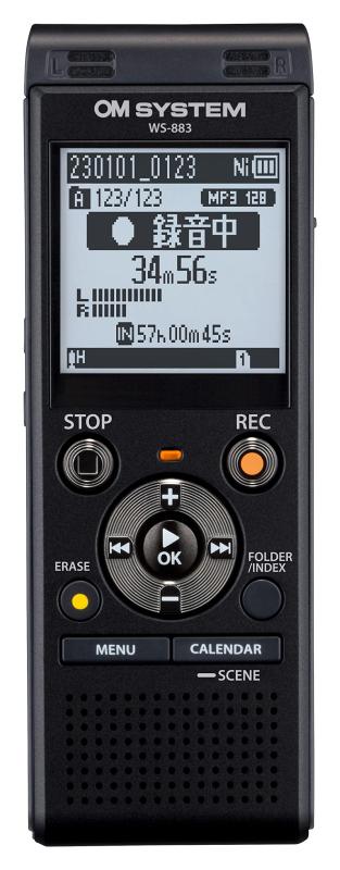 OM SYSTEM WS-883 BLK 語学学習/講義録音/会議録音/議事録/リニアPCM録音/外部メモリ対応｜日用雑貨　RISE店