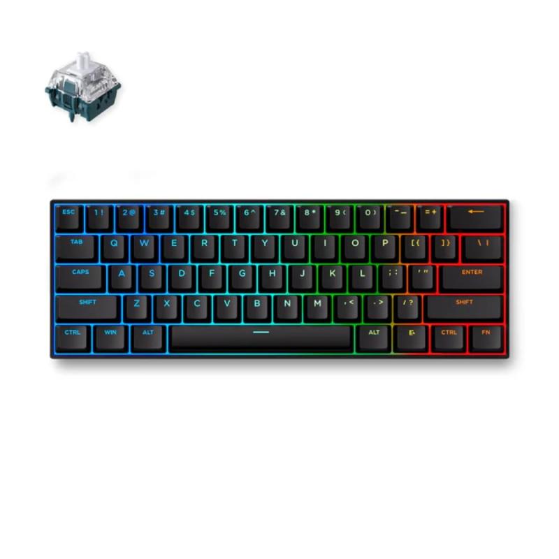 MCHOSE ACE60 Pro Black ラピッド銃の引き金 ゲーミングキーボード 8000hz、RT0.01粍相応う【日本置き目】