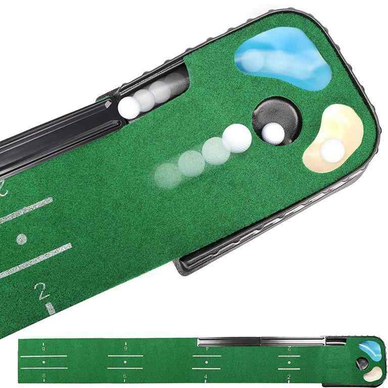 ゴルフ パッティング 練習マット 室内用 家庭用 トレーニング 器具 練習アクセサリーx2