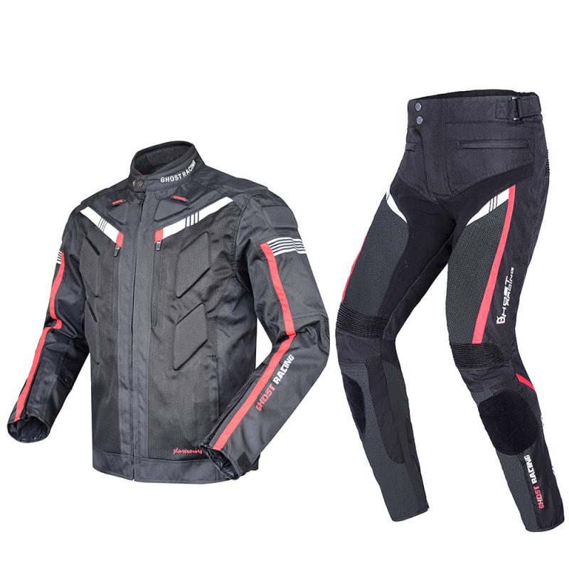 夏用 ライディング ジャケット バイク ウェア モーターサイクル レーシング 防衝撃 防水 分体式 アウター セパレート タイプ 騎士 服 騎行 服x2
