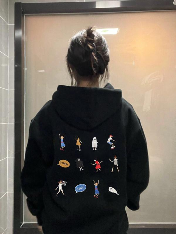 レディース ボンネット付き添い人パーカー 秋 心地よい 韓国 ・柑通刺繍 愛くるしげ    トップス 表どおり流行り物 普段使い