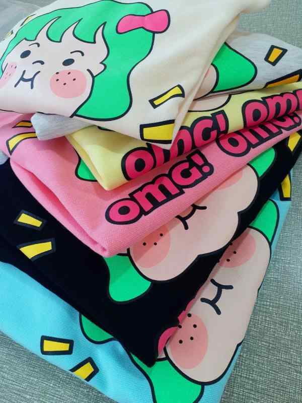 レディース スウェット ゆったり バットスリーブ クルーネック かわいい プリント柄 若見え カジュアル フィット トップス 柔らかい コットン混 普段使い 4,331円