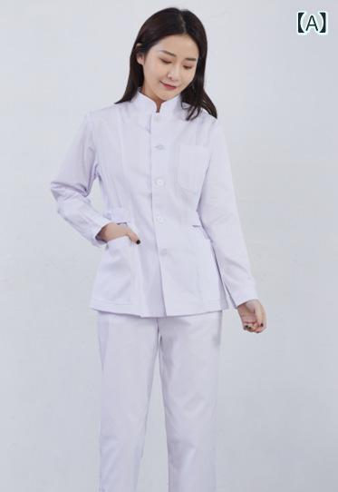 看護服 朱夏 短袖 書き割り ユニ一発やる 照明ランプ色合い 診療用 歯科用 薬種屋用 美容院用 人はだ世話をする用 進め方着 ユニフォーム 軽さ 吸湿速乾 通い用 普段使い走りx2