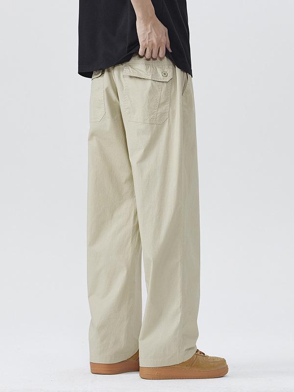 メンズ ストレートパンツ シンプル ファッション ゆったり 快適 日系 スタイル 高級感 カジュアル 用 日常使い 軽量 柔らかい素材 ビッグシルエット