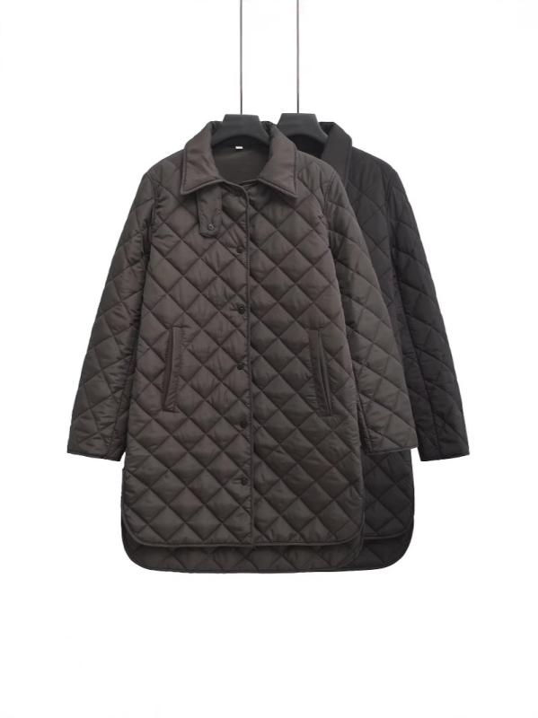 コート レディース 秋冬 キルティング 中長丈 ラインストーン柄 綿素材 暖か ゆったり 2色展開 日常使い 軽量 スタイリッシュ 4,956円