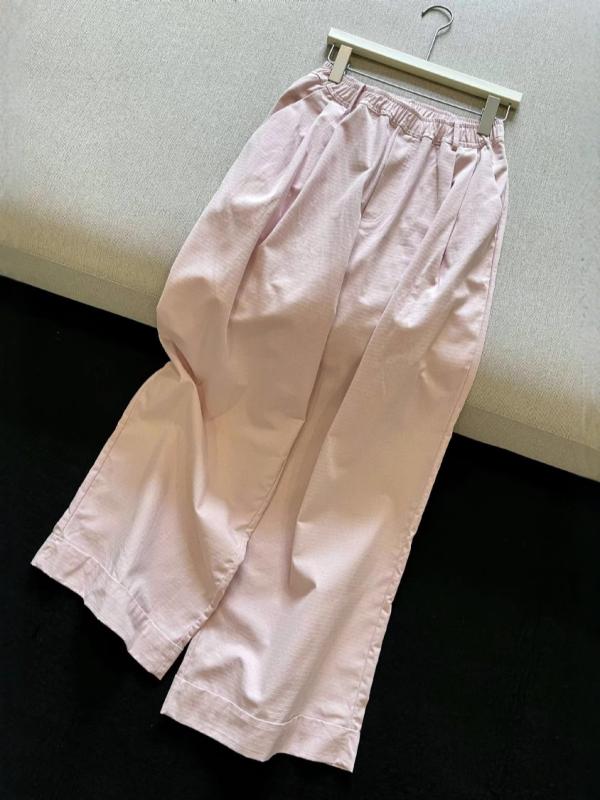 スタイル レディース ワイドパンツ 春夏 ゆったりシルエット ゴムウエスト 伸縮性 巻き縁 質感生地 高級感 カジュアル 普段使い｜日用雑貨　RISE店