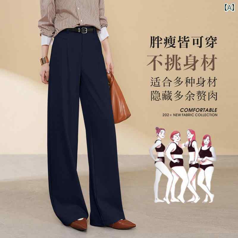 レディース 春夏 シルク ワイドパンツ ハイウエスト ストレート ロング丈 ドレープ感 小柄対応 軽量 柔らか素材 カジュアル 普段使い