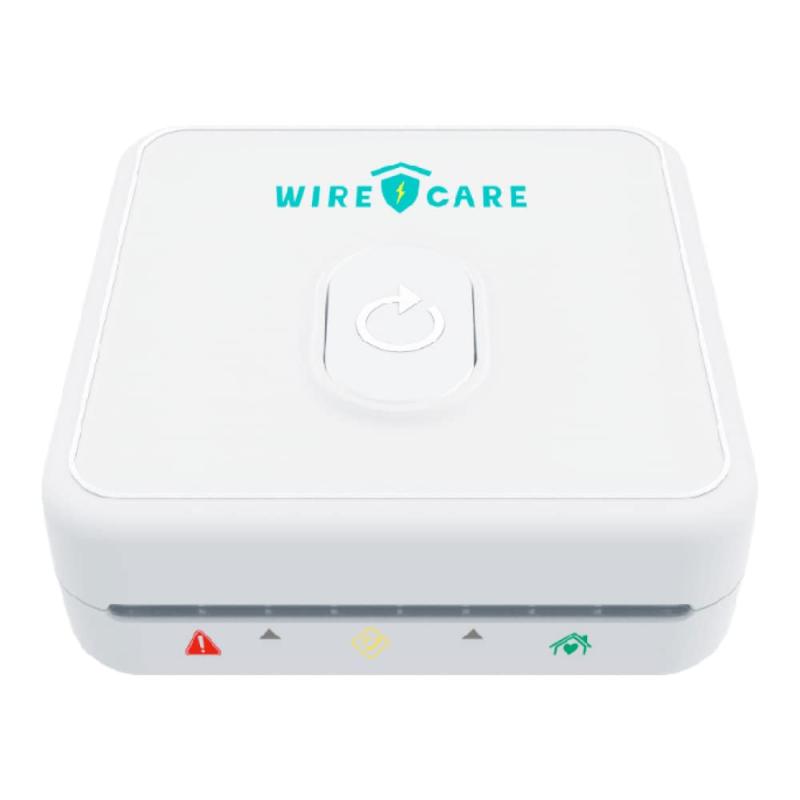 （ワイヤーケア）WIRECARE 【住宅電気の守護者】 コンセントチェッカー コンセント劣化による火災を未然に防ぐ 専門知識不要 10秒でコンセント劣化を測定 ホワイト 白 190g 手のひらサイズ 安