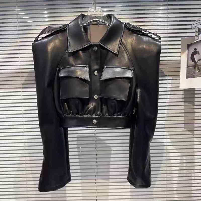 メンズ ライダースジャケット ショート丈 PUレザー 長袖 アウター ストリートファッション カジュアルスタイル 普段使い 軽量素材 スタイリッシュ｜日用雑貨　RISE店 10,792円