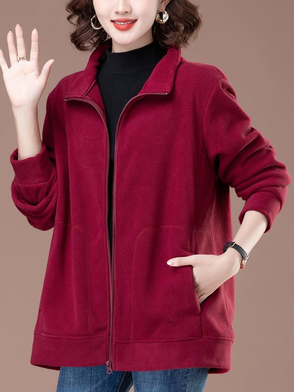 シェルパ フリース カーディガン レディース ゆったり 大きめ 秋冬 アウター ジッパー ミドル スタイリッシュ 暖か 普段使い 柔らかい 着心地