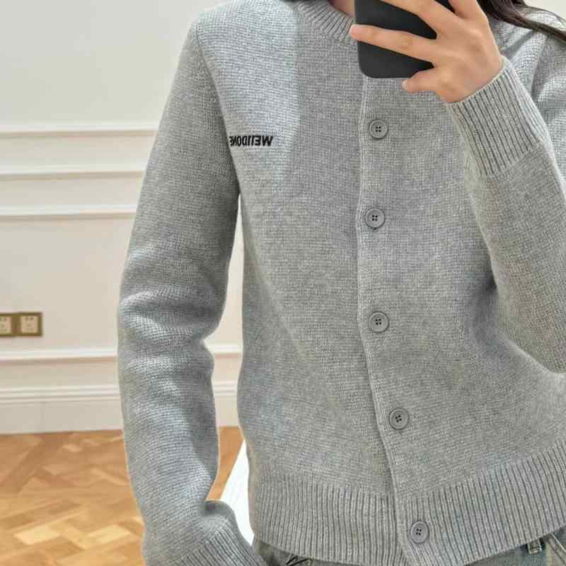カーディガン レディース ニット 刺繍 セーター アウター 柔らかい 素材 暖か 長袖 ベーシック トップス 伸縮性 秋冬