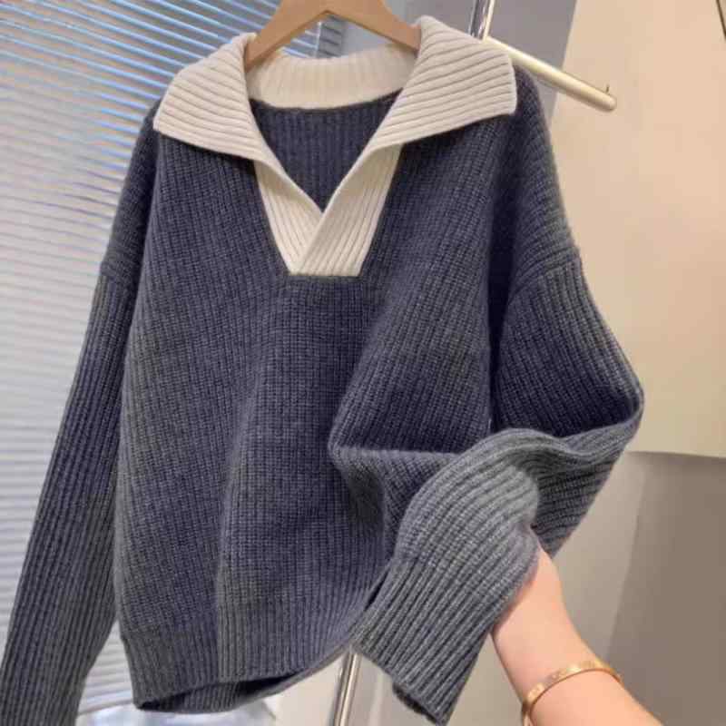 レディース ニットコート 秋冬 Vネック ゆったり風 厚手 カシミヤ ウール100% 柔らかい 太糸 暖か ソフトタッチ セーターアウター