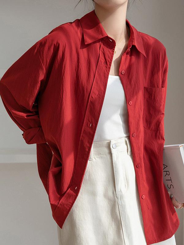 レディース 長袖シャツ ゆったりシルエット プリーツデザイン UVカット 春夏 カジュアル スタンドカラー 個性派 防紫外線 軽量 トップス