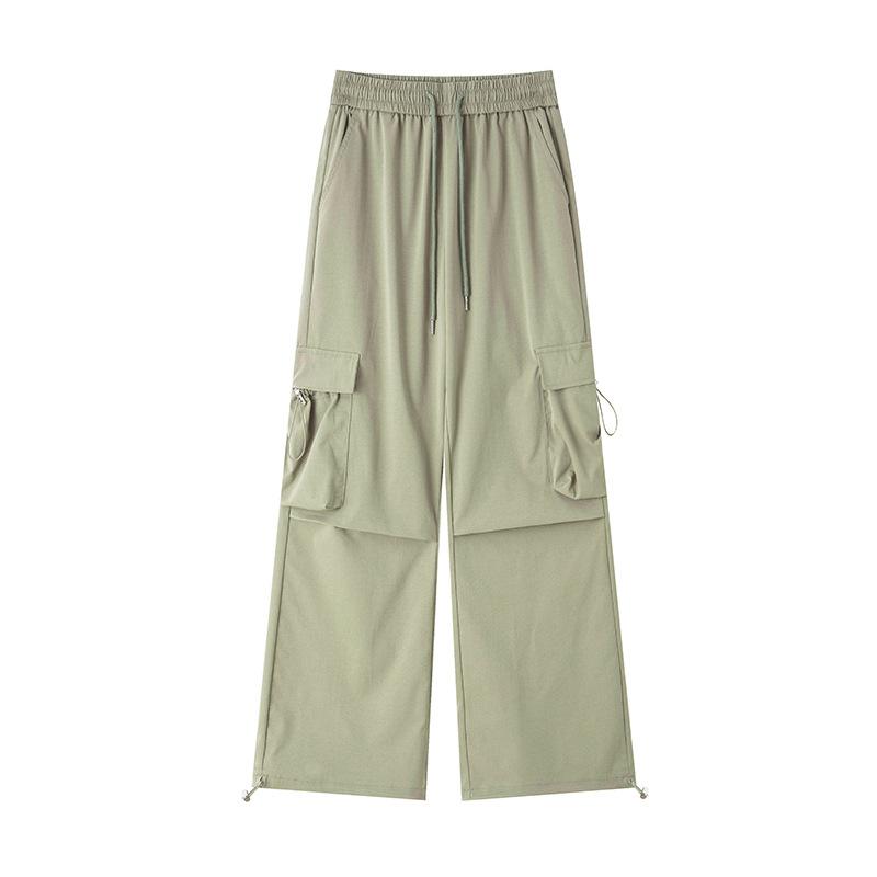 カーゴパンツ レディース ハイウエスト ワイドレッグ ルーズフィット 速乾 登山 アウトドア 春夏秋冬 ペティート対応 軽量 伸縮性