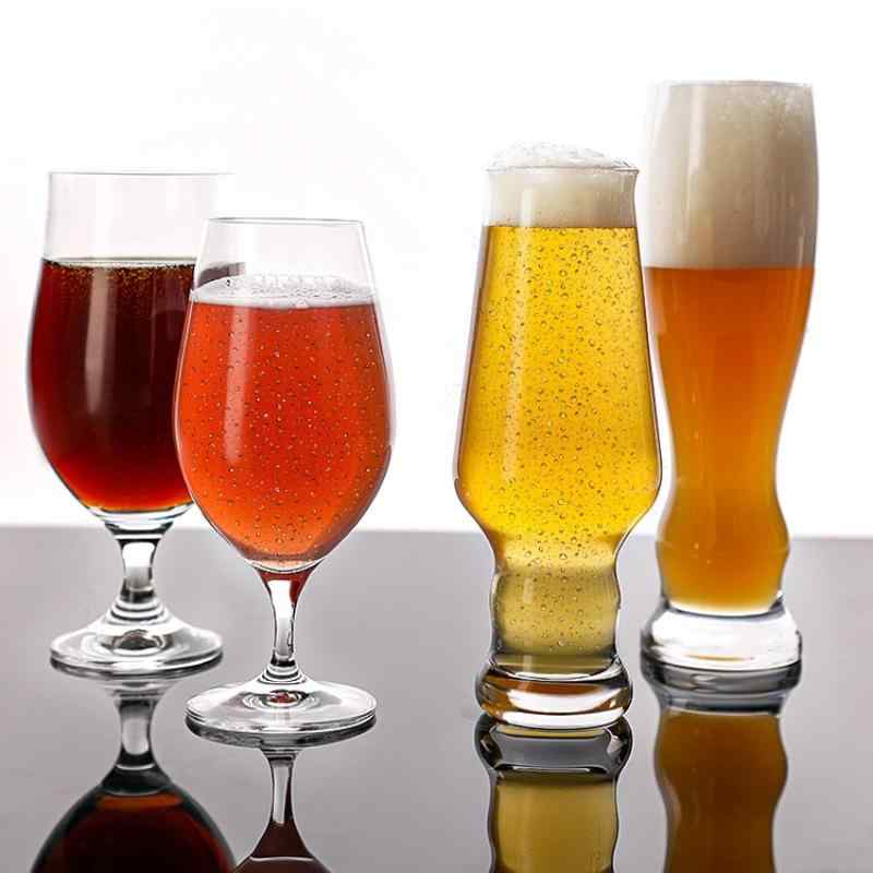 ビールグラス 無鉛ガラス 大型 チューリップ型 クラフトビール用 ウイスキーグラス 家庭用 飲料用 クリア 高級感 軽量 耐久性 パーティー用 バー用 日常使い 多目的