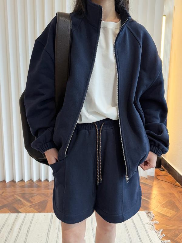 ジャケット レディース 綿 スタンドカラー スウェット 韓国風 カジュアル スポーツ 春 通気性 快適 シンプル アウター 軽量 普段使い｜日用雑貨　RISE店
